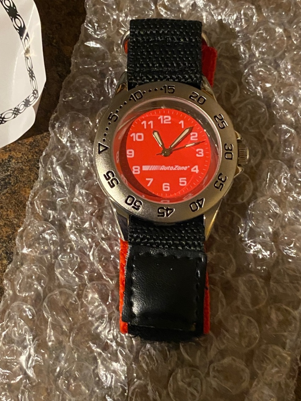 Men's Red Dial Casual Sport Watch
